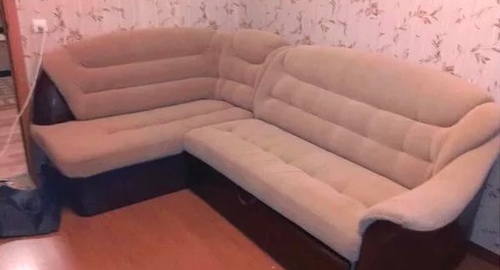 Перетяжка углового дивана. Кемерово